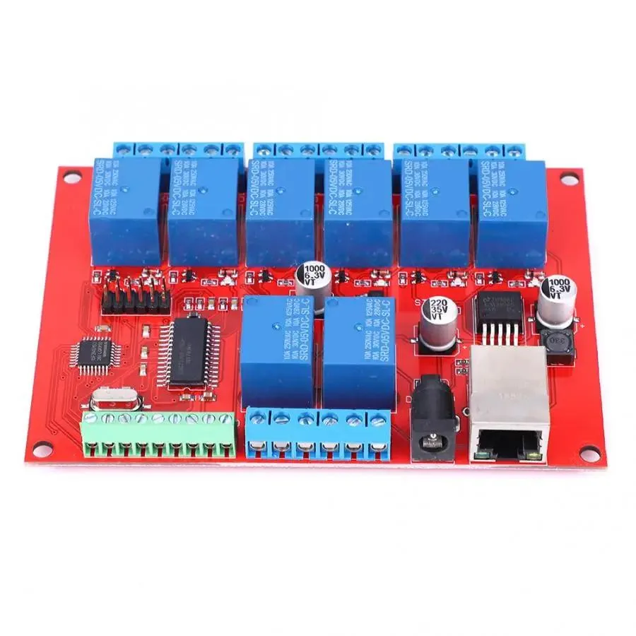 Hetai Tech Hetai Tech 8-Channel Ethernet Relay Board TCP UDP Network Delay Switch — product photo