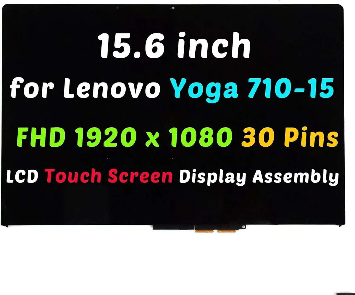 NUOLAISUN NUOLAISUN 15.6" FHD 1920*1080 Touch Screen Digitizer Assembly N156HCA-EA1 for Lenovo Yoga 710-15ISK 710-15IKB — product photo