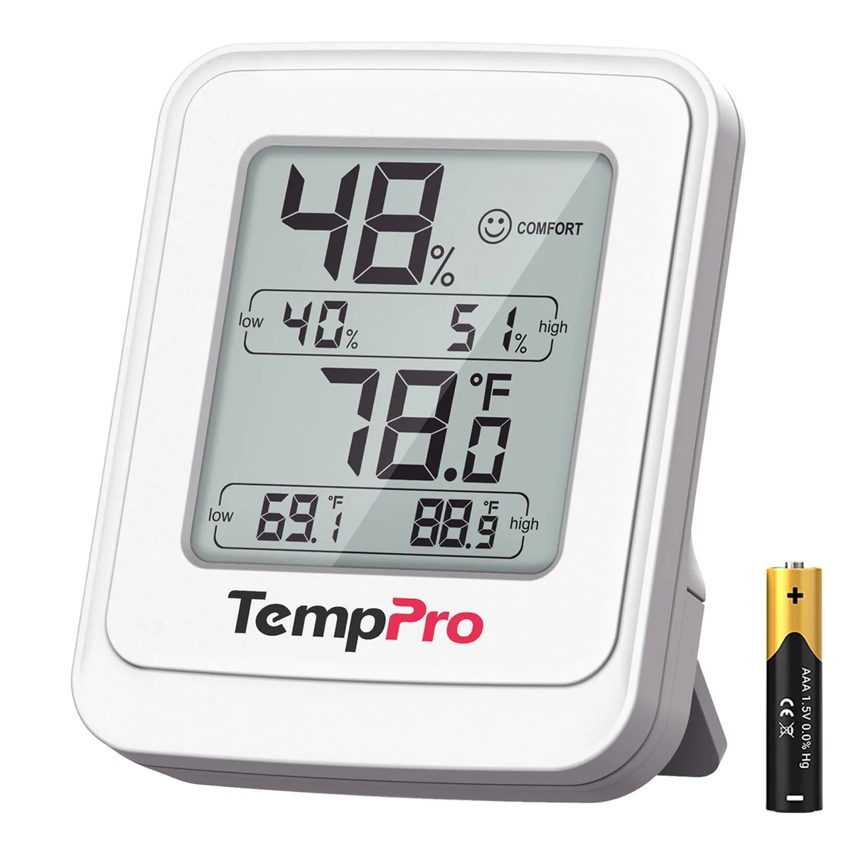 TempPro TP150 Digital Hygrometer Thermometer — product photo