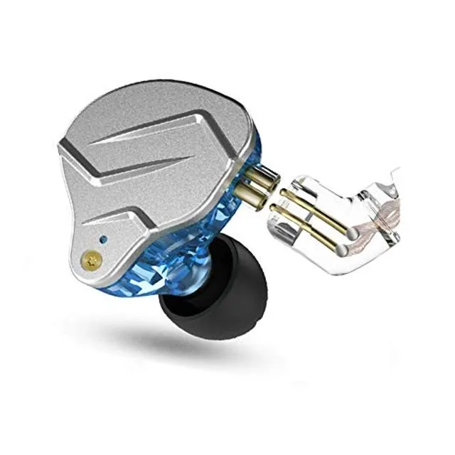 KIDdesigns KIDdesigns KZ ZSN Pro Headphone Blue 1BA+1DD 0.75mm 2Pin 1.25m 3.5mm — product photo