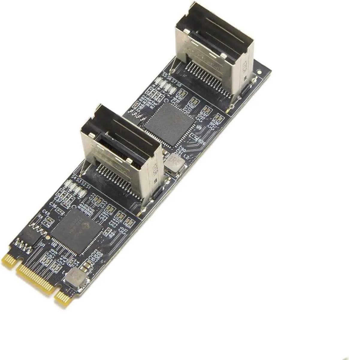 Vszerda Vszerda 8 Port SATA III 6Gb/s to M.2 B+M Key Adapter PCIe 3.0 x2 — product photo