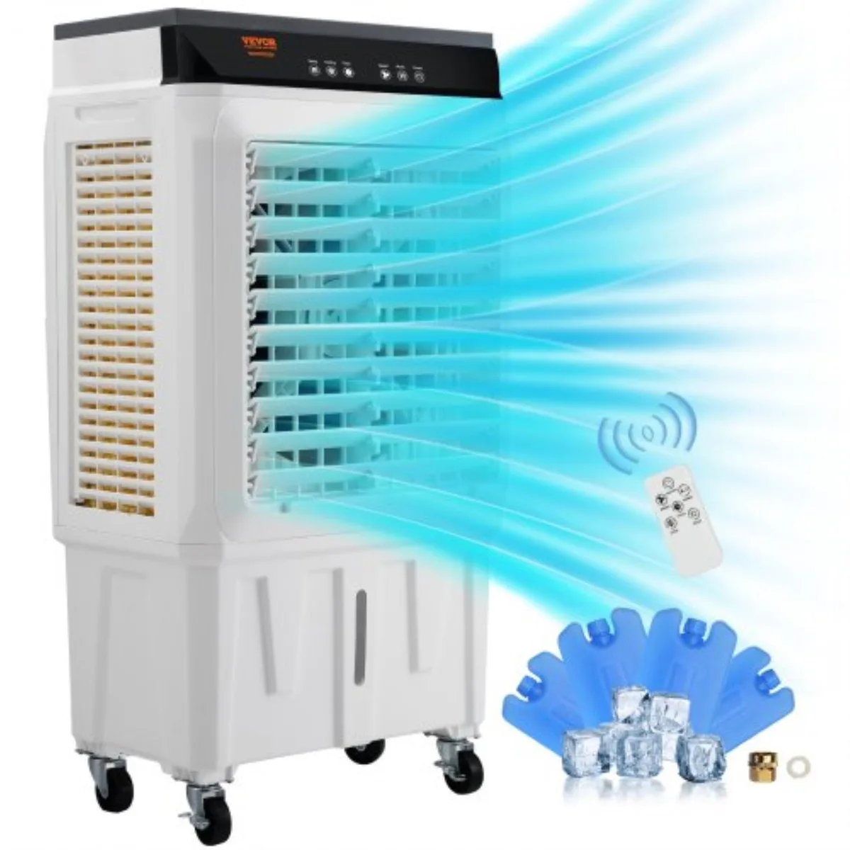 VEVOR VEVOR JH-320Y Evaporative Air Cooler 2100 CFM 7 Gal 135° Oscillation 12 H Timer — product photo