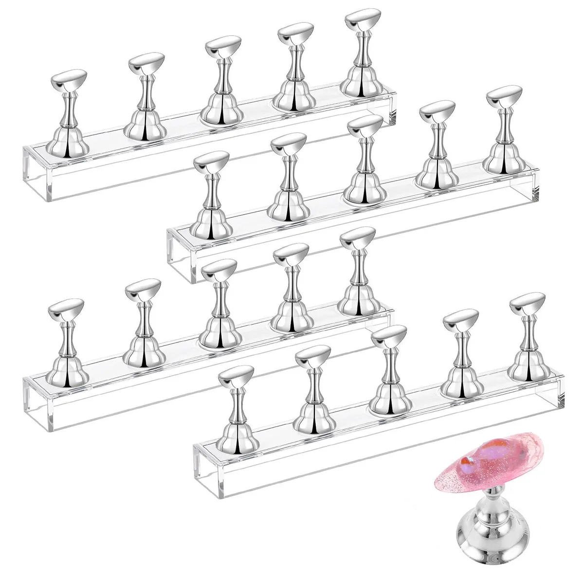 Avid Nail Stand 4 Set Silver 4.13 x .59 in 5400HHEE3256 — product photo