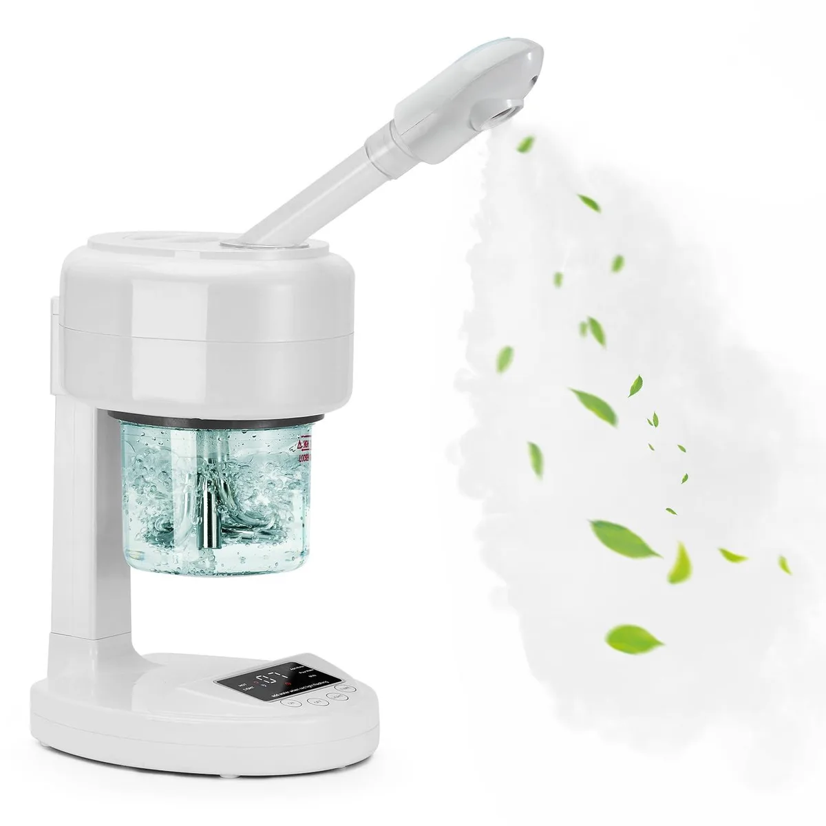  JOSTZHXIN Facial Steamer Nano Ionic White 360° Rotating Nozzle Extendable Arm 375cc 110-240V 50/60Hz 1.352kg — product photo