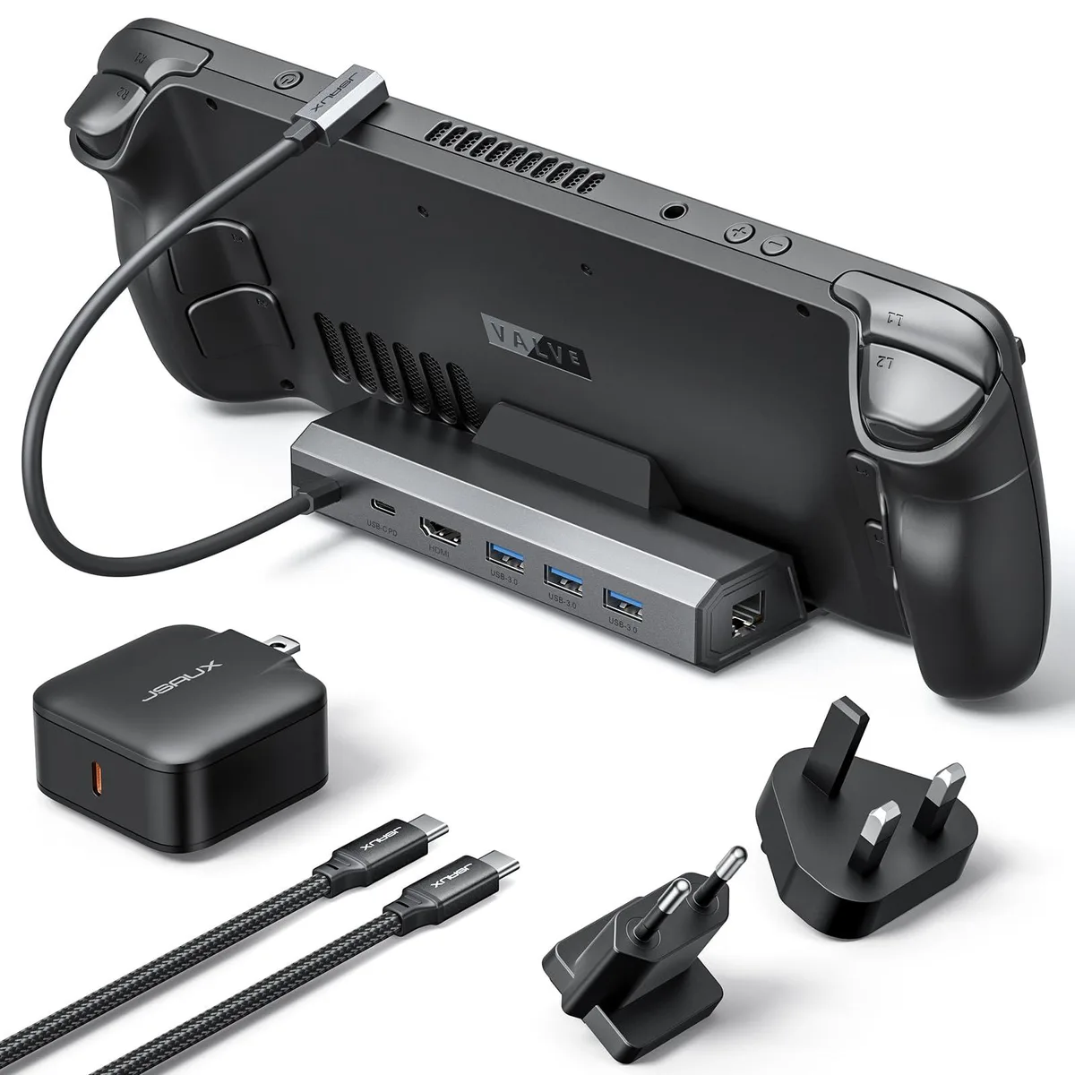  Belkin CH4504 6-in-1 Docking Station 4K@120Hz HDMI 2.1 100W PD Gigabit Ethernet 3 USB 3.0 65W Charger — product photo