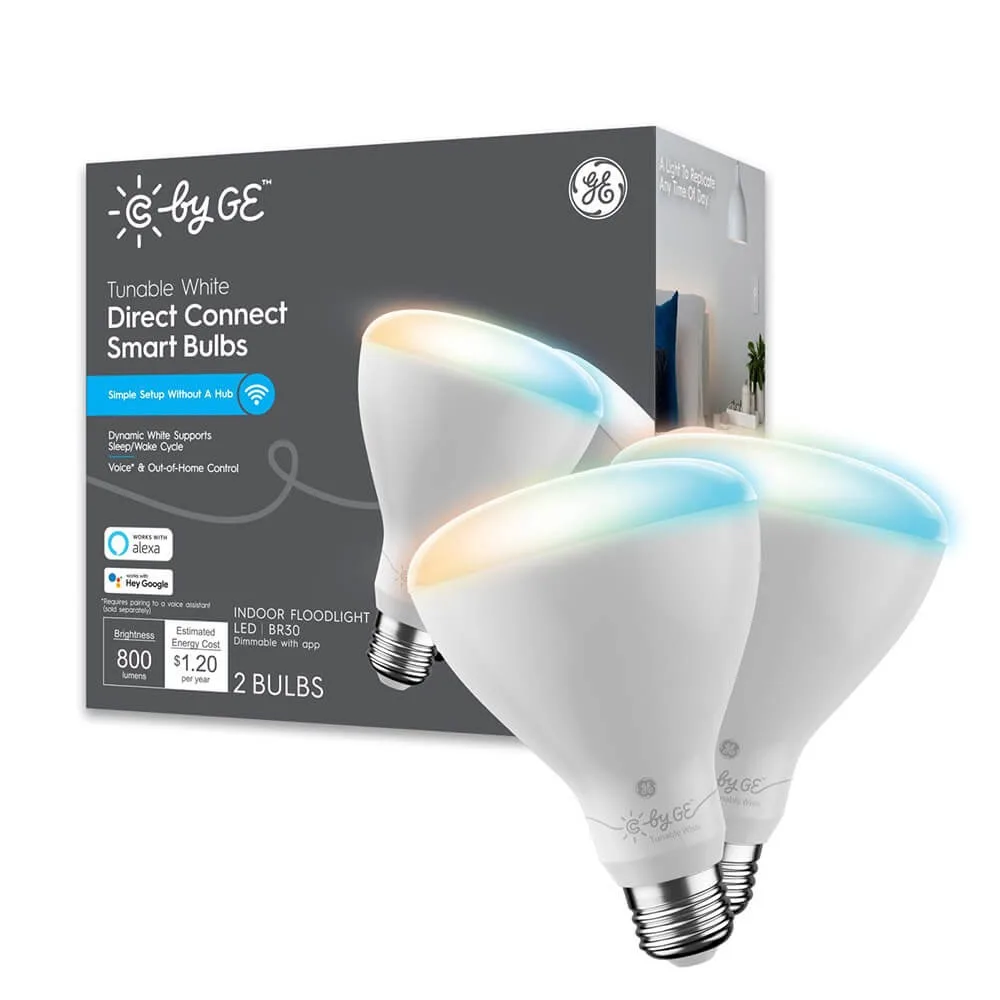 GE GE 93128978 Smart Plug 2 LED BR30 Tunable White 2000K-7000K WiFi — product photo