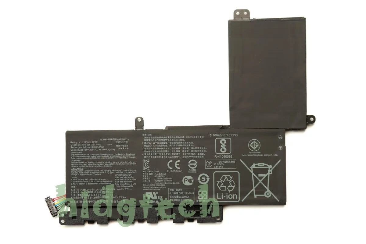 Beisite Beisite B31N1629 3ICP5/57/81 42Wh 11.52V laptop battery — product photo