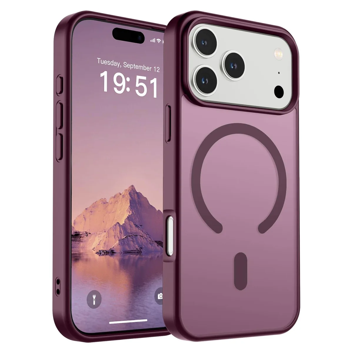 KEHIPI KEHIPI iPhone 17 Pro Case Wine Red Model 81 — product photo