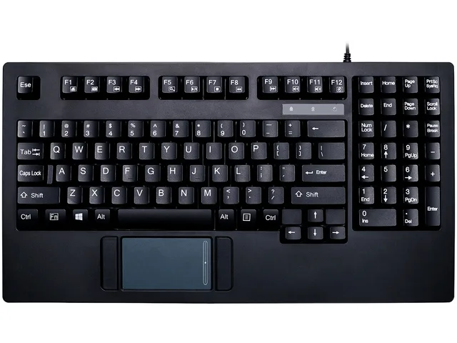 Adesso Adesso AKB-425UB rackmount keyboard with touchpad 1U 19 inch — product photo