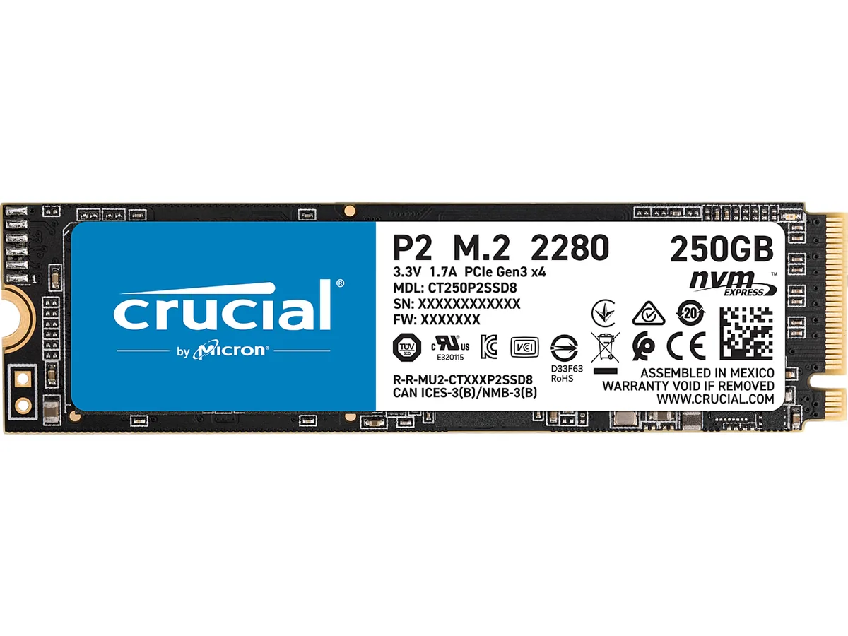 Crucial Crucial P2 CT250P2SSD8 250GB internal SSD — product photo