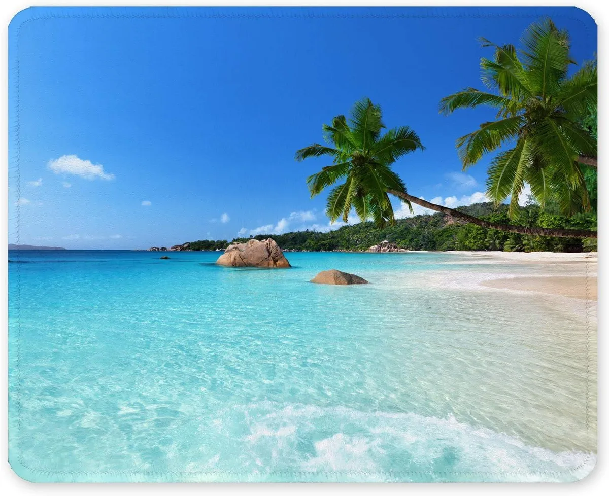 BAOFENG BAOFENG Mouse Pad 12 x 10 in Summer Beach Theme Blue — product photo