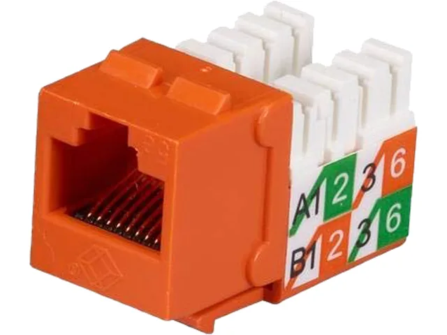Black Box Corporation Black Box Corporation FMT926-R2 Orange CAT5e Keystone Jack — product photo