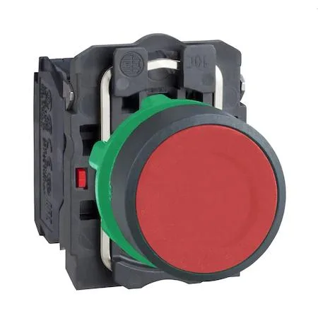 Schneider Electric Schneider Electric XB5AA45 22 mm flush push button operator 1NO/1NC red — product photo
