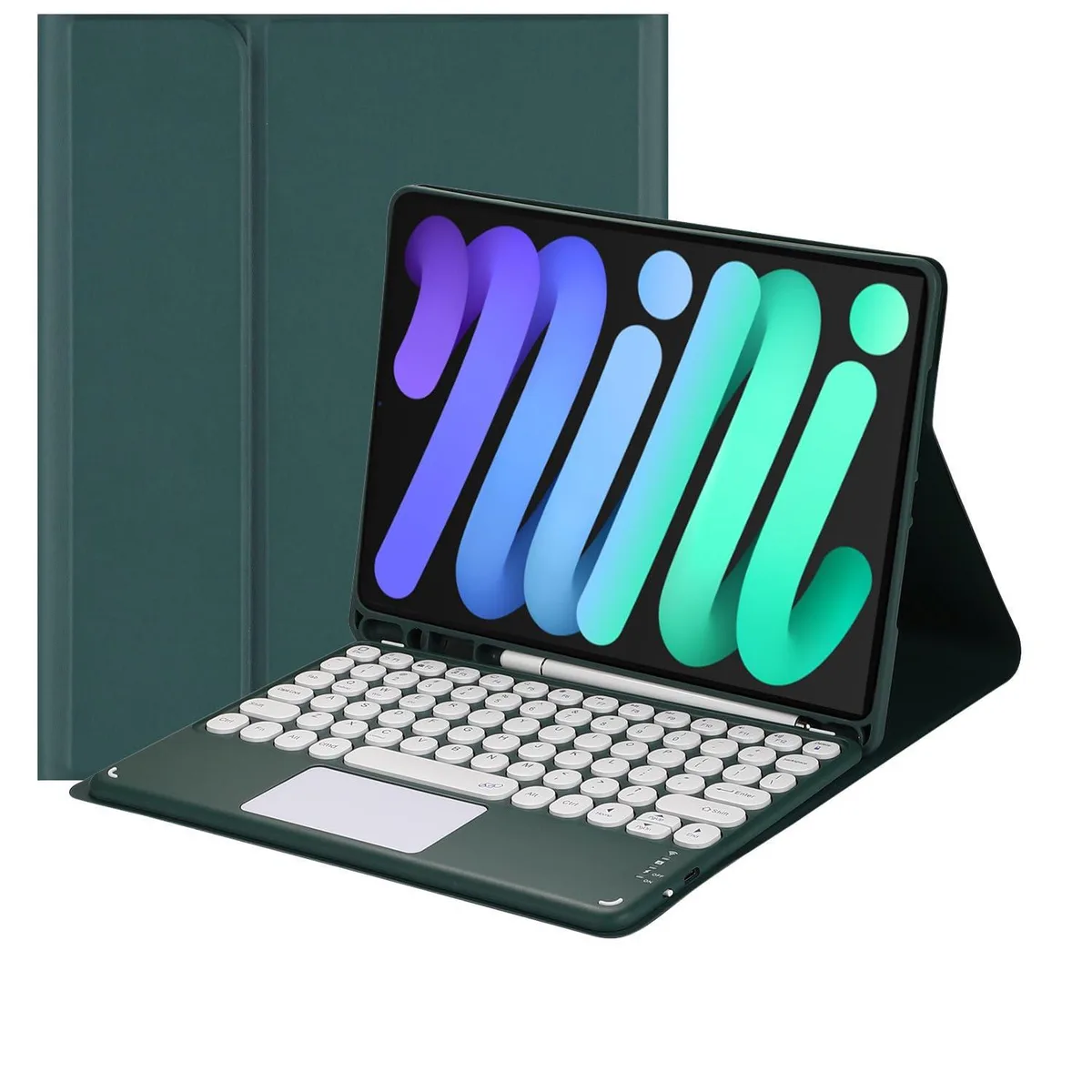 Timoom Timoom Dark Green Keyboard Case for iPad Mini 8.3" 2021/2024 — product photo