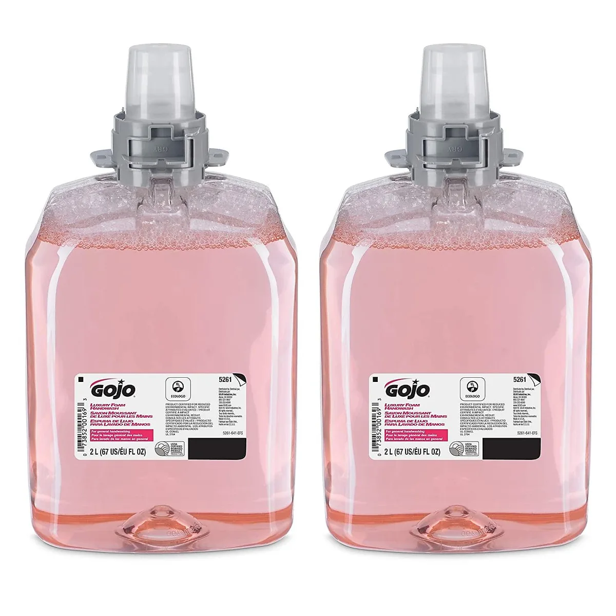GOJO GOJO 526102 Luxury Foam Handwash Cranberry Refill 2000 mL 2/Carton cleaning — product photo