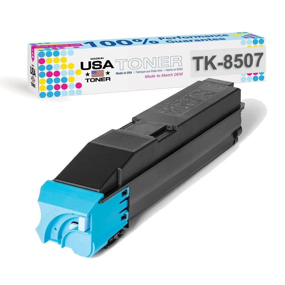 MADE IN USA TONER MADE IN USA TONER TK-8507C Cyan toner cartridge 20000 pages — product photo