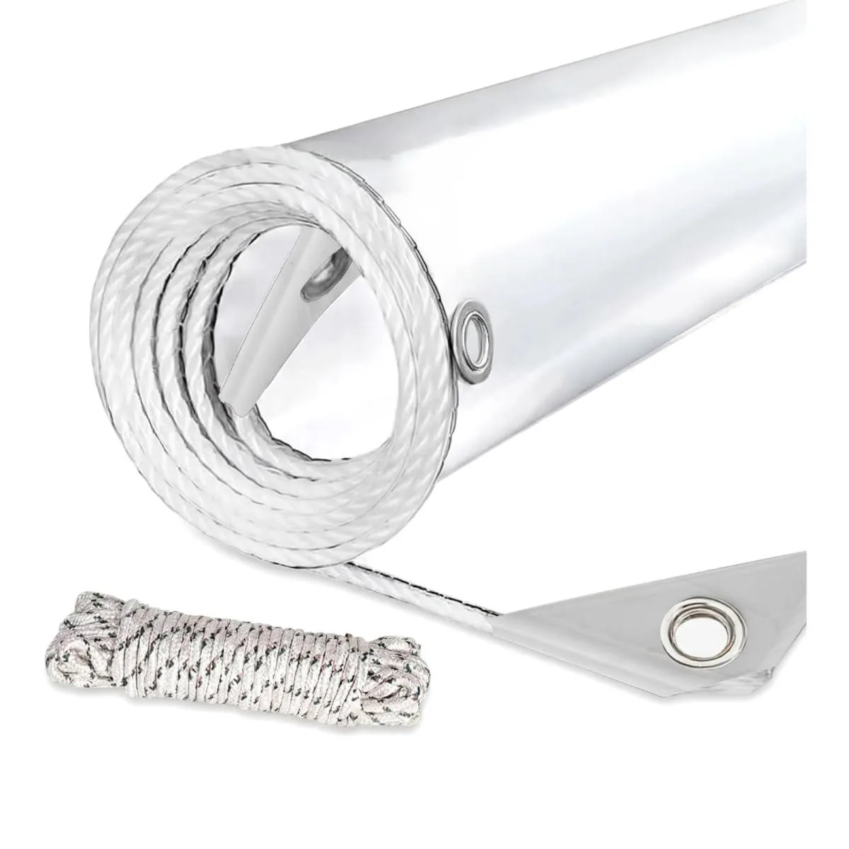  Clear Tarp Heavy Duty Waterproof 14 Mil PVC 3' x 5 — product photo