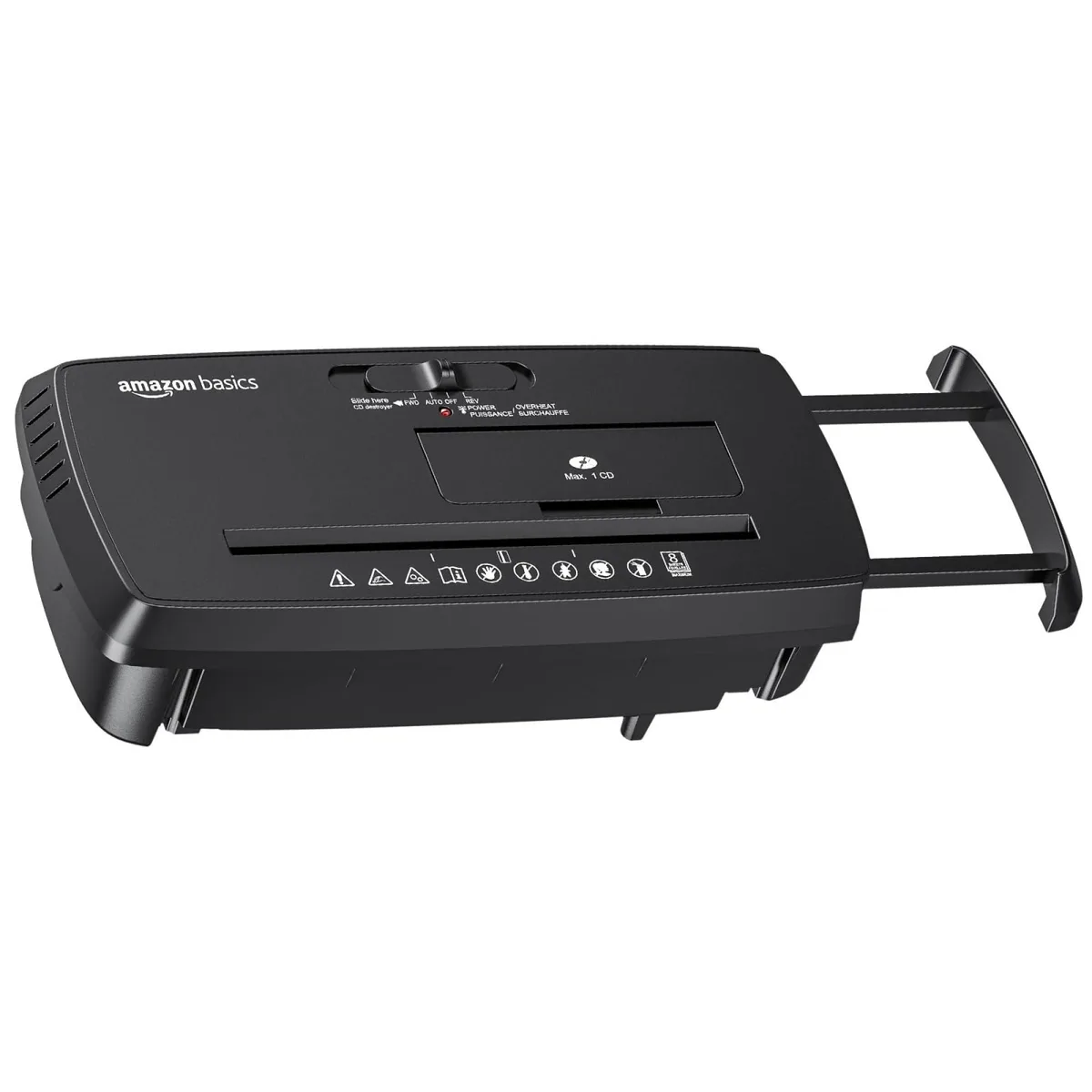  Amazon Basics S120-E 8-Sheet Strip Cut Shredder office equipment — product photo