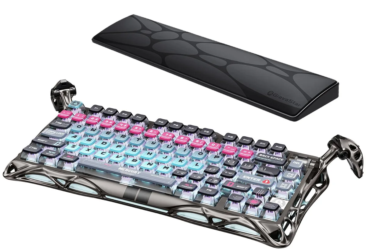 Vszerda Vszerda Mercury V75 Pro Cyberpunk HE Gaming Keyboard with Wrist Rest — product photo