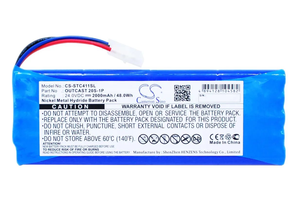 CameronSino CameronSino OUTCAST 20S-1P 2000mAh 48.00Wh 24V Ni-MH cell phone battery — product photo