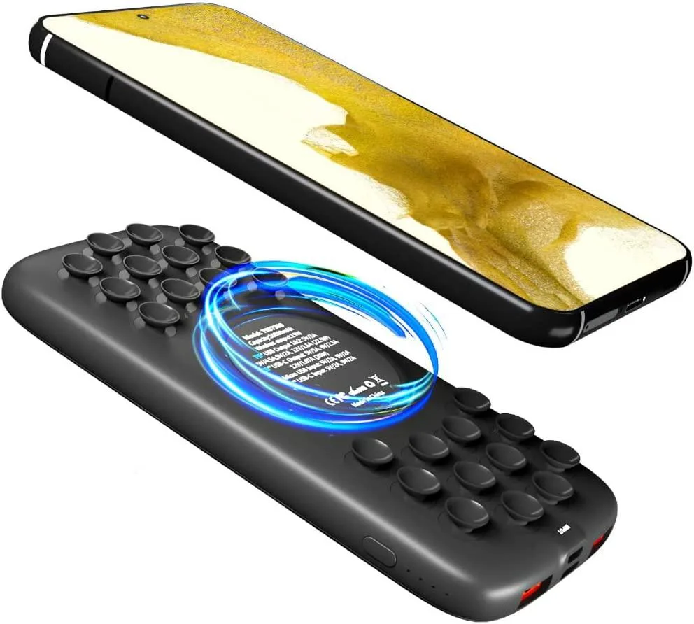 Techsmarter Techsmarter TSB7300 10000mAh 22.5W power bank with suction cups — product photo