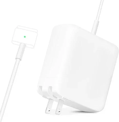 Unbranded 85W MagSafe 2 T-Tip AC Adapter 20V 4.25A White — product photo