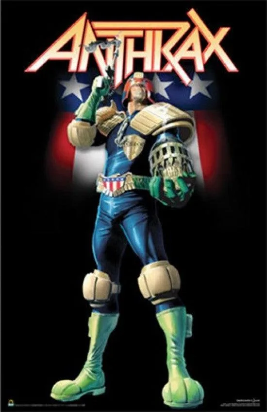 Poster print Anthrax Judge Dredd 22 by 34 inches