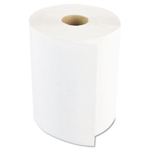 Boardwalk Boardwalk BWK6254 Indoor Maintenance Hardwound Paper Towels 800ft 1-Ply White 6 Rolls — product photo