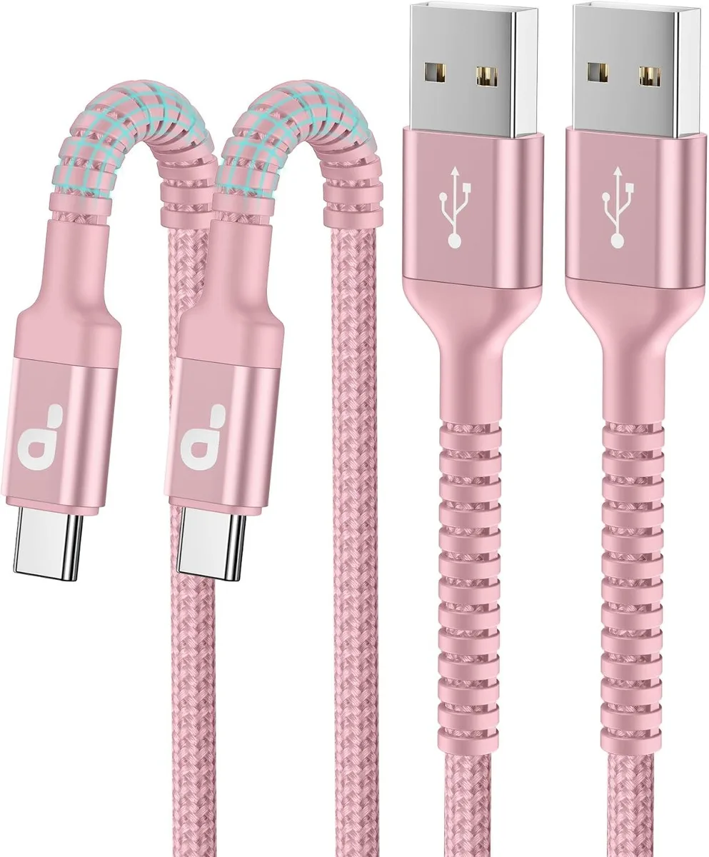 Kootion Kootion USB A to USB C Cable 2 Pack 6FT Pink — product photo