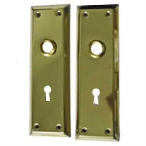 Kaba Group Kaba Group 213-04-51 Brass Bit Key Trim Plates 7" x 2-1/4 — product photo