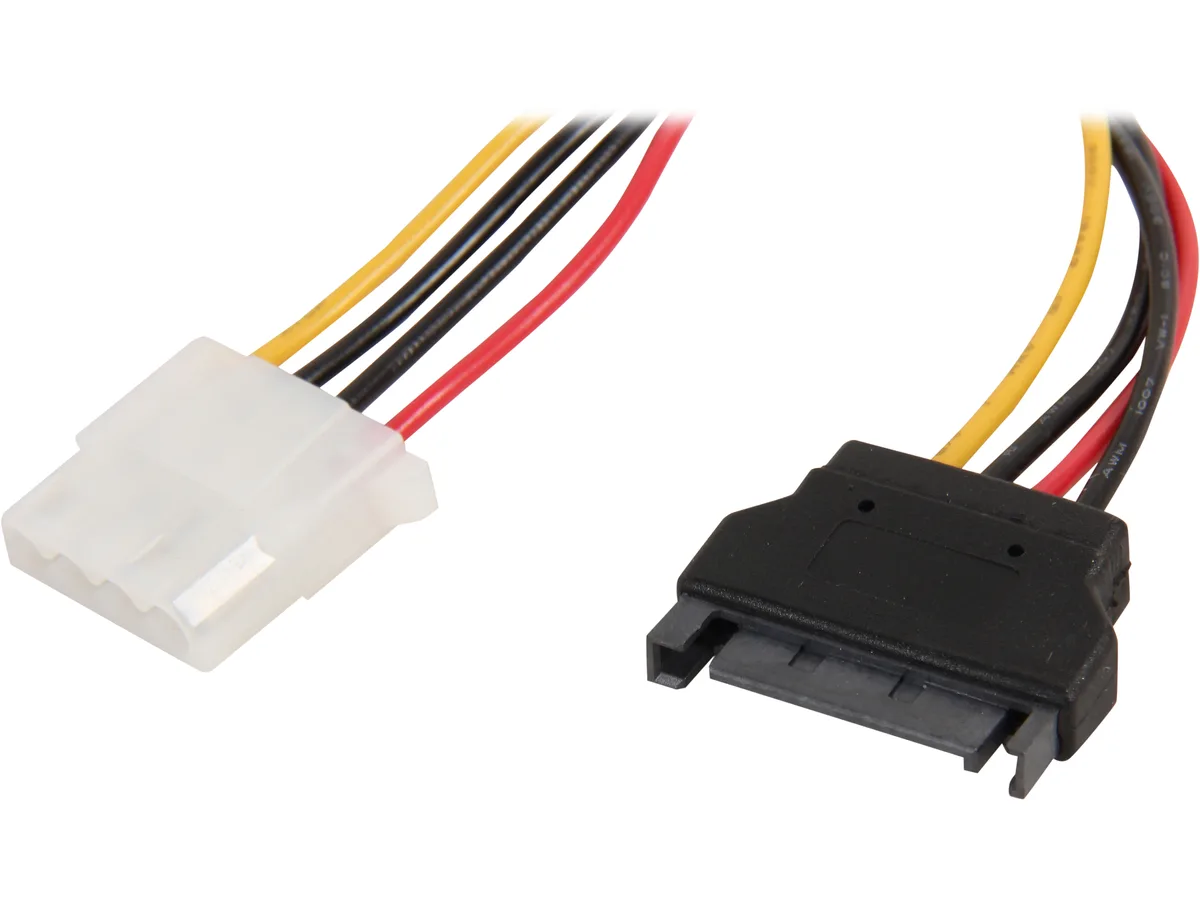 Nippon Labs Nippon Labs POW-S6120-7IN 7 in SATA power adaptor 5.25 female to SATA 15 pin male sata cable — product photo