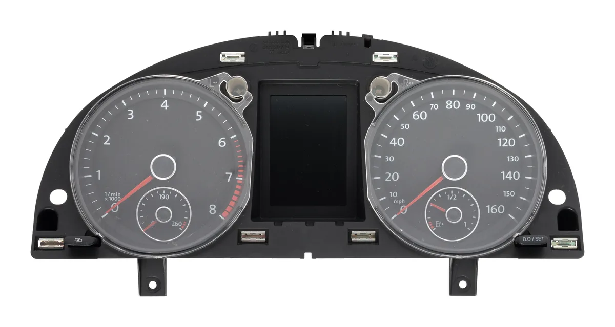 1 Factory Radio 1 Factory Radio 3C0920971S 2009 Volkswagen Passat MPH Speedometer Instrument Gauge Cluster Panel — product photo