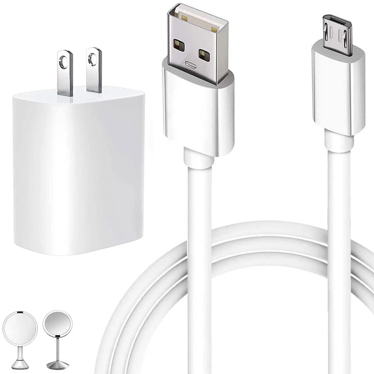 KEHIPI KEHIPI DZ-A022 Micro USB Charger 5ft Cable for Simplehuman Mirror — product photo