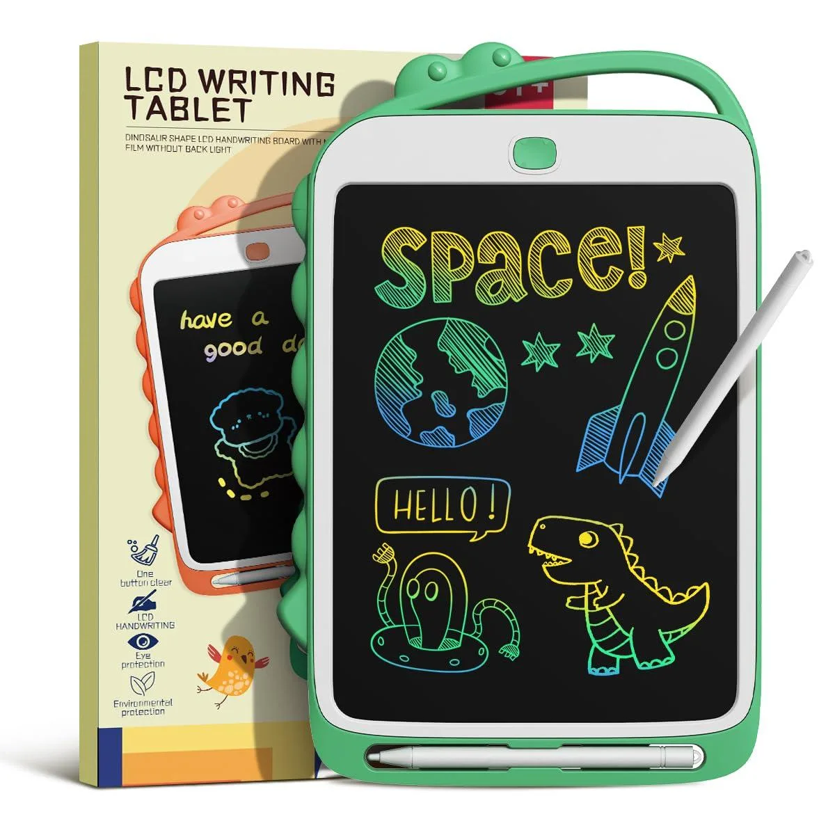  DPEDUAI ZH-K08 8.5" LCD Writing Tablet Green — product photo