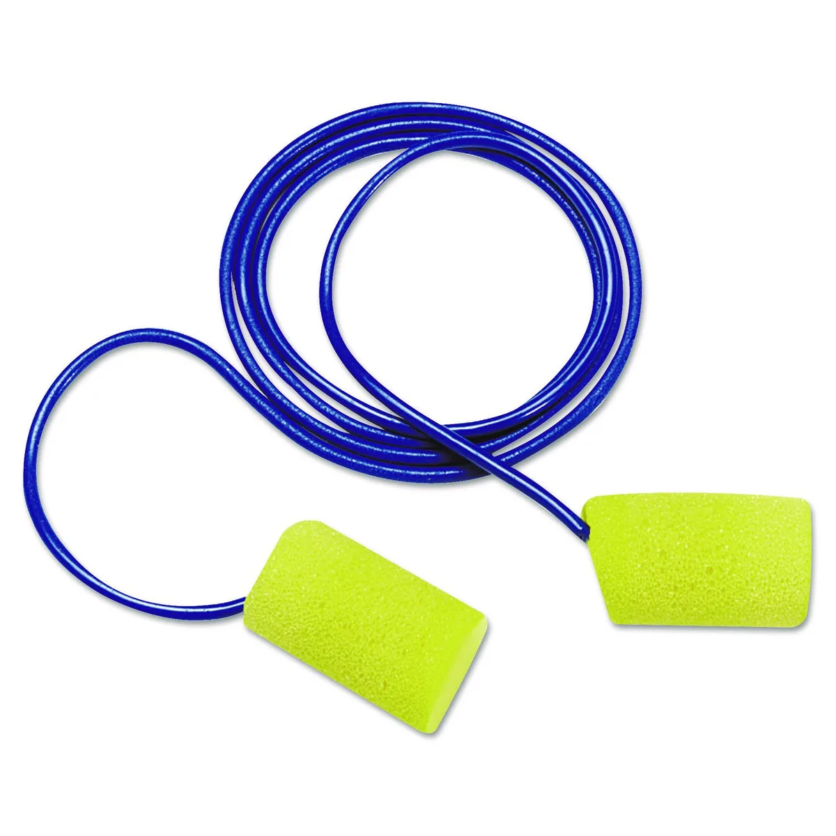 3M 3M E-A-R Classic Metal Detectable Corded Earplugs Yellow NRR 33 dB 200/Box 3114101 — product photo