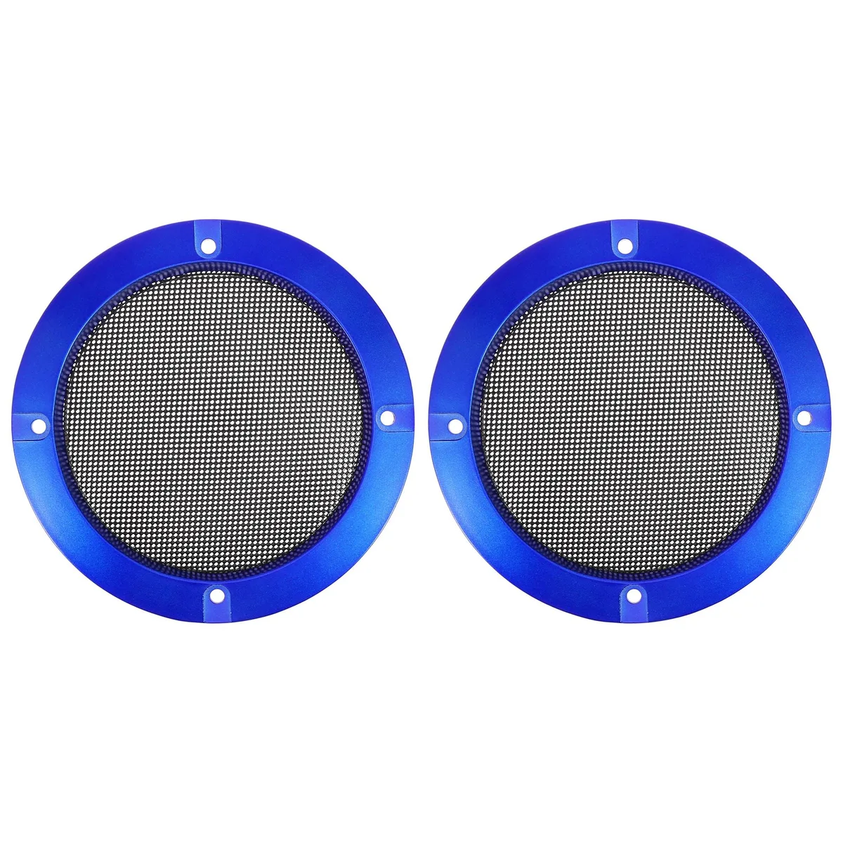 Unique-Bargains Unique-Bargains 2pcs 4" Blue Car Speaker Grill Mesh Cover 108mm 92.5mm — product photo