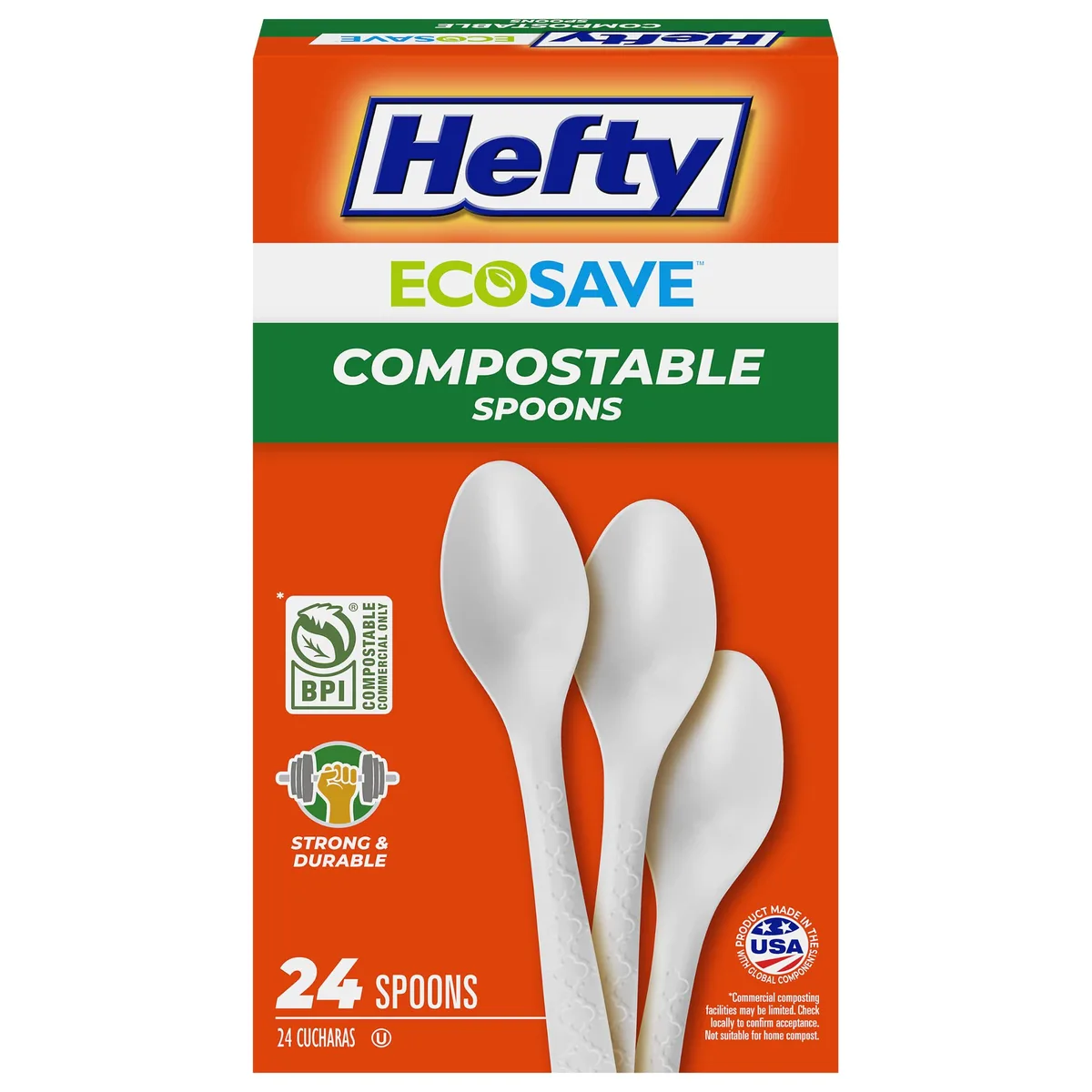 No Sew No Sew K2QSP1EC Cutlery 24 Compostable Spoons — product photo