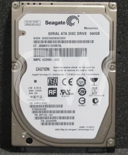 Seagate Seagate ST9500423AS 500GB 7200 RPM SATA 2.5" HDD accessory — product photo
