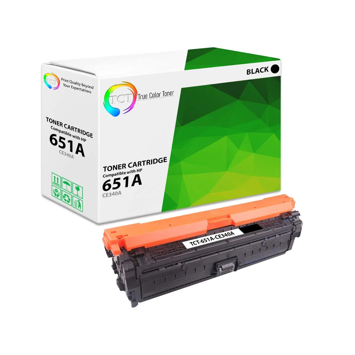 True Color Toner True Color Toner 651A Black Toner Cartridge CE340A 13500 Pages — product photo