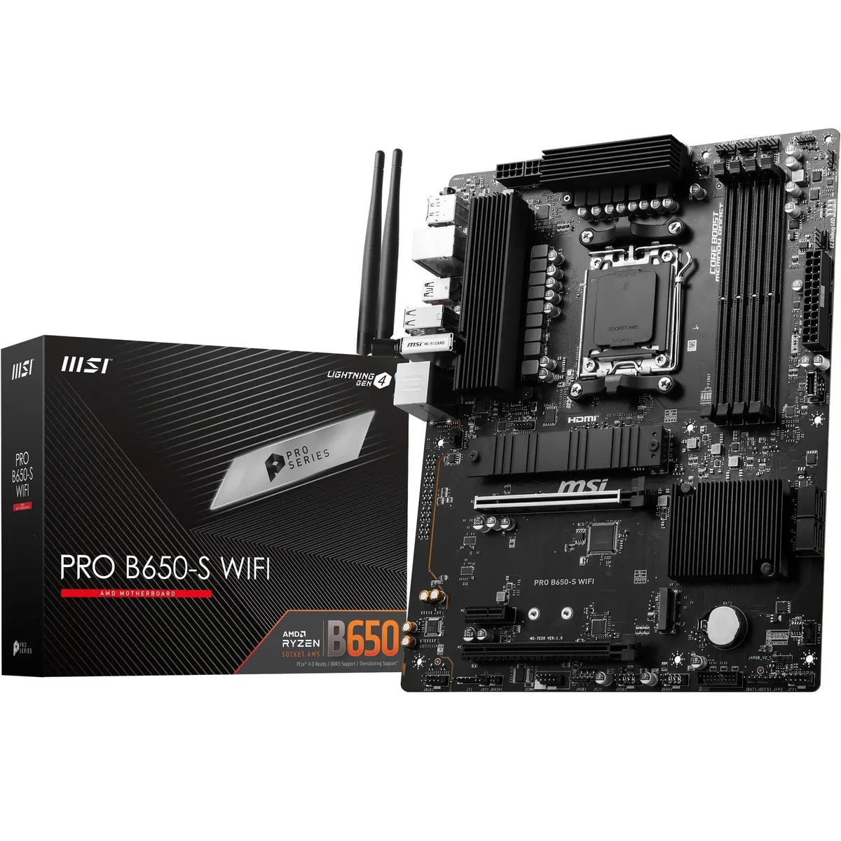 MSI MSI PRO B650-S WIFI Motherboard 2 in 1 accessory — product photo