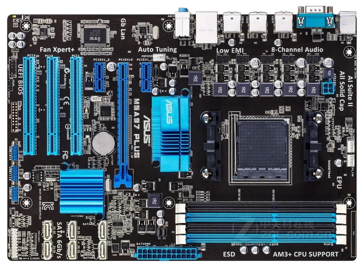 ASUS ASUS M5A97 PLUS AMD 970 DDR3 32GB ATX Motherboard — product photo