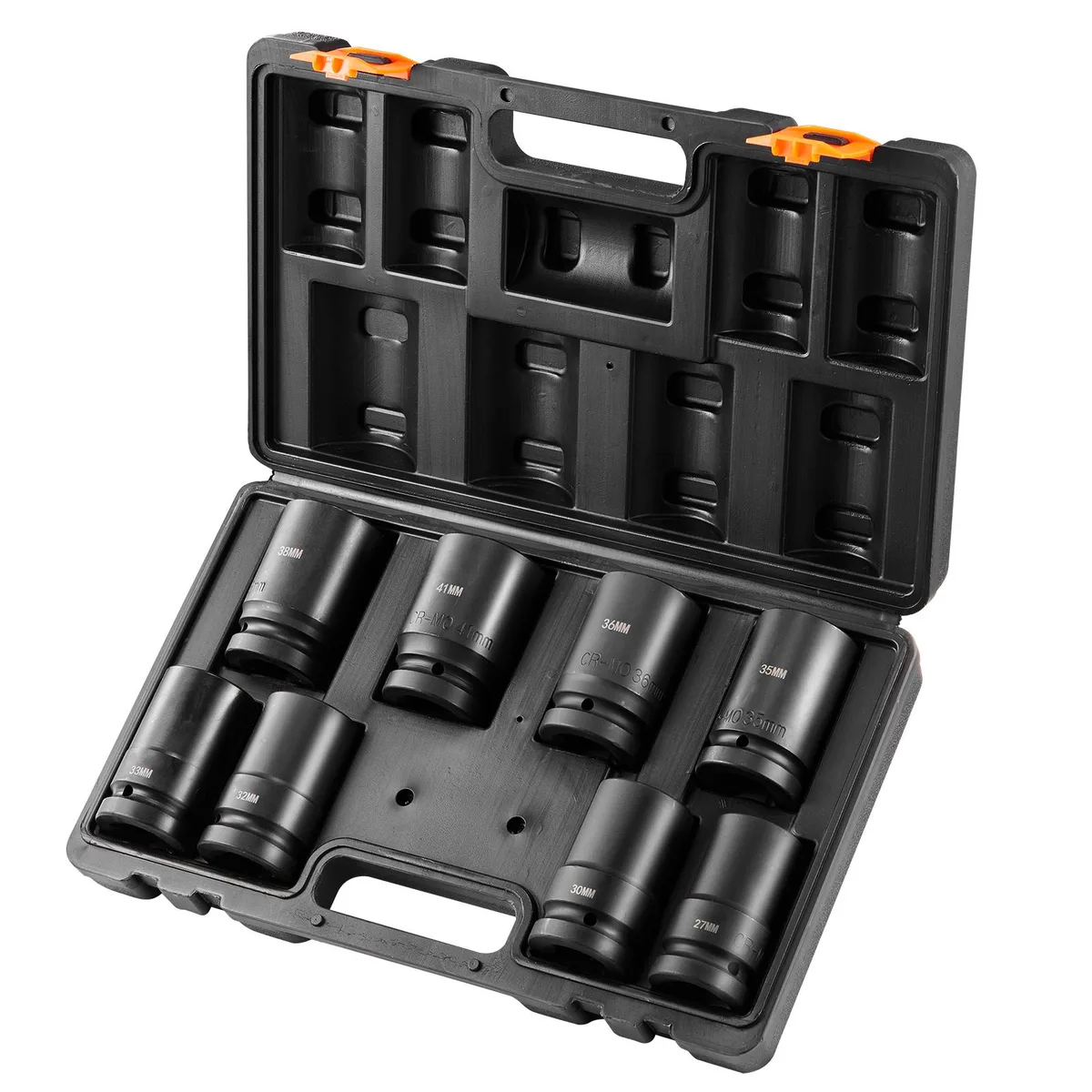 VEVOR VEVOR 1" Drive Impact Socket Set 8pcs Metric 27-41mm Cr-Mo Steel — product photo