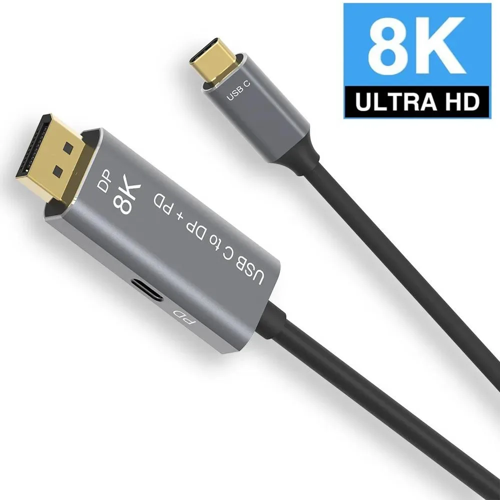 Hetai Tech Hetai Tech USB-C to DisplayPort 1.4 Cable 8K@60Hz 4K@144Hz PD — product photo