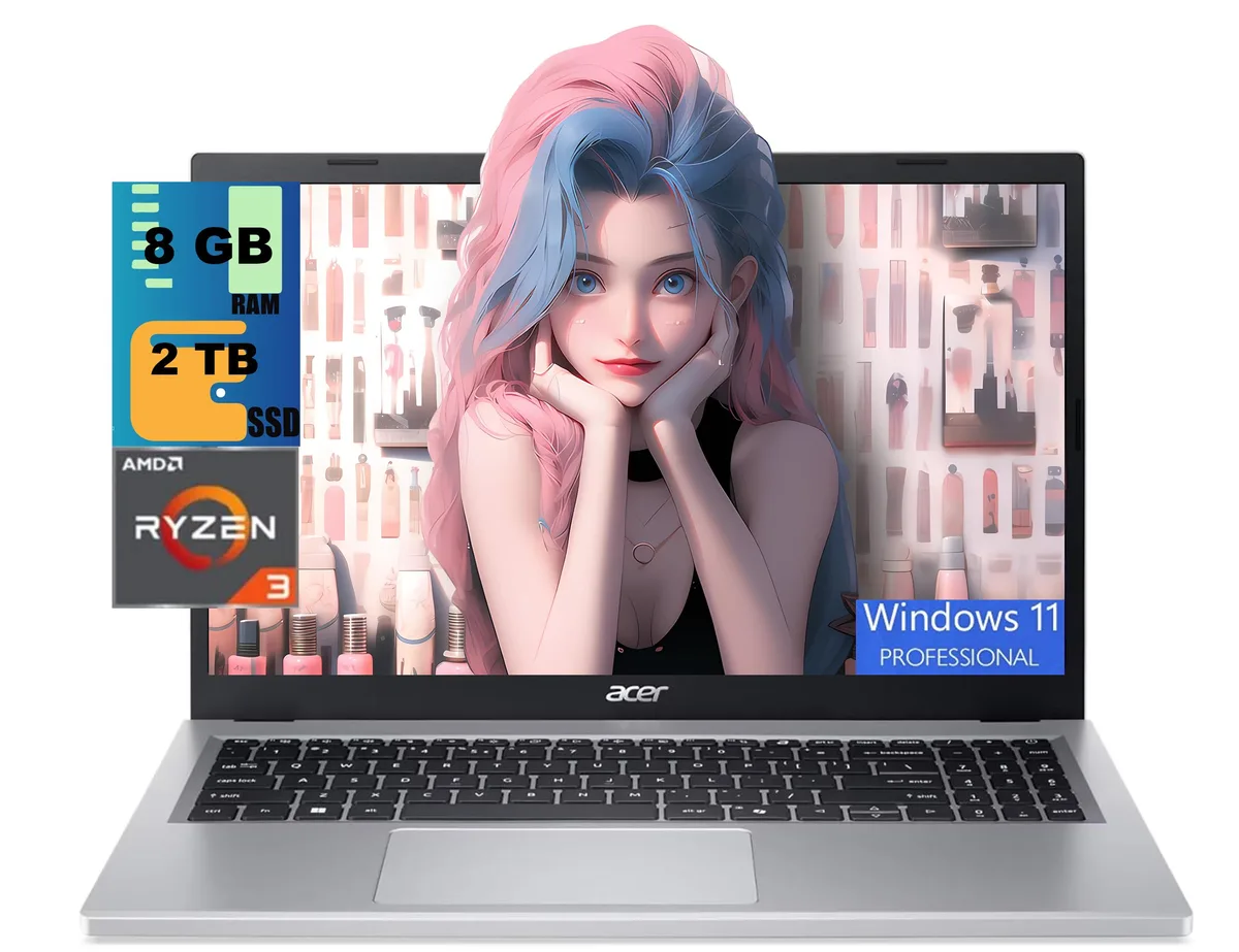 Acer America Acer America Aspire Go 15 laptop AMD Ryzen 3 7320U 8GB DDR4 2TB SSD 15.6 FHD — product photo