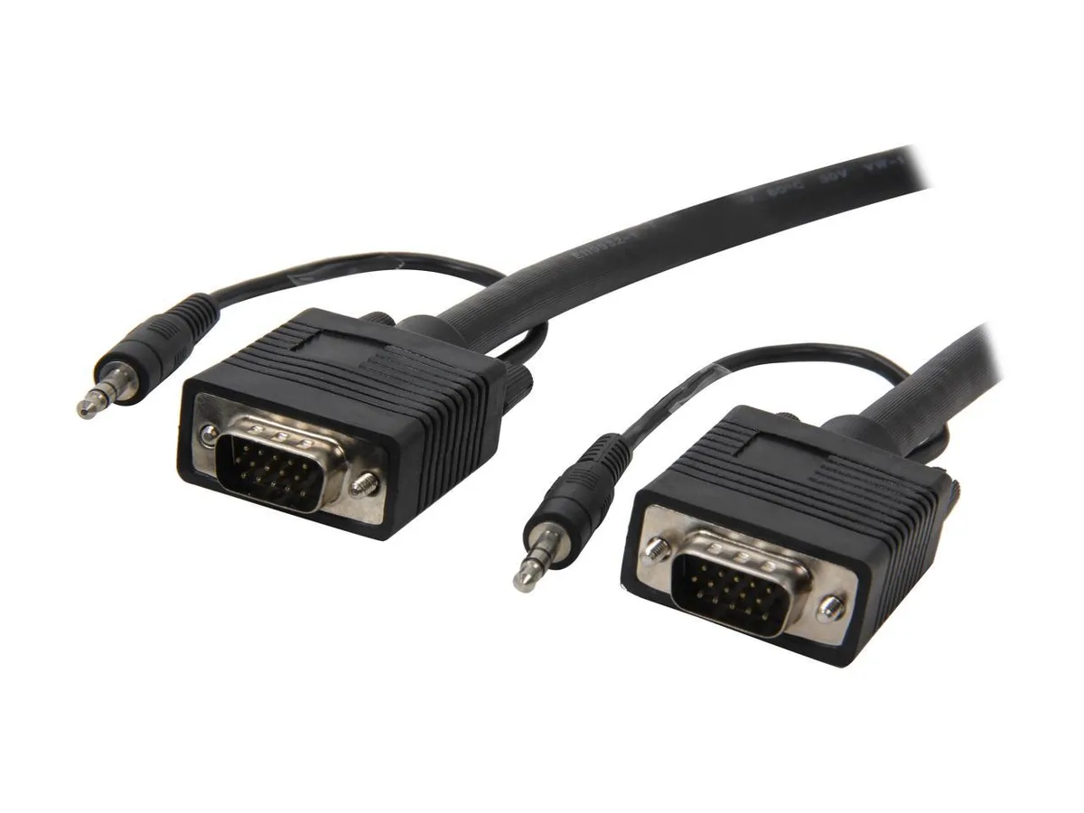sakose sakose SVST-6 6 ft SVGA cable with 3.5 mm stereo male to male — product photo