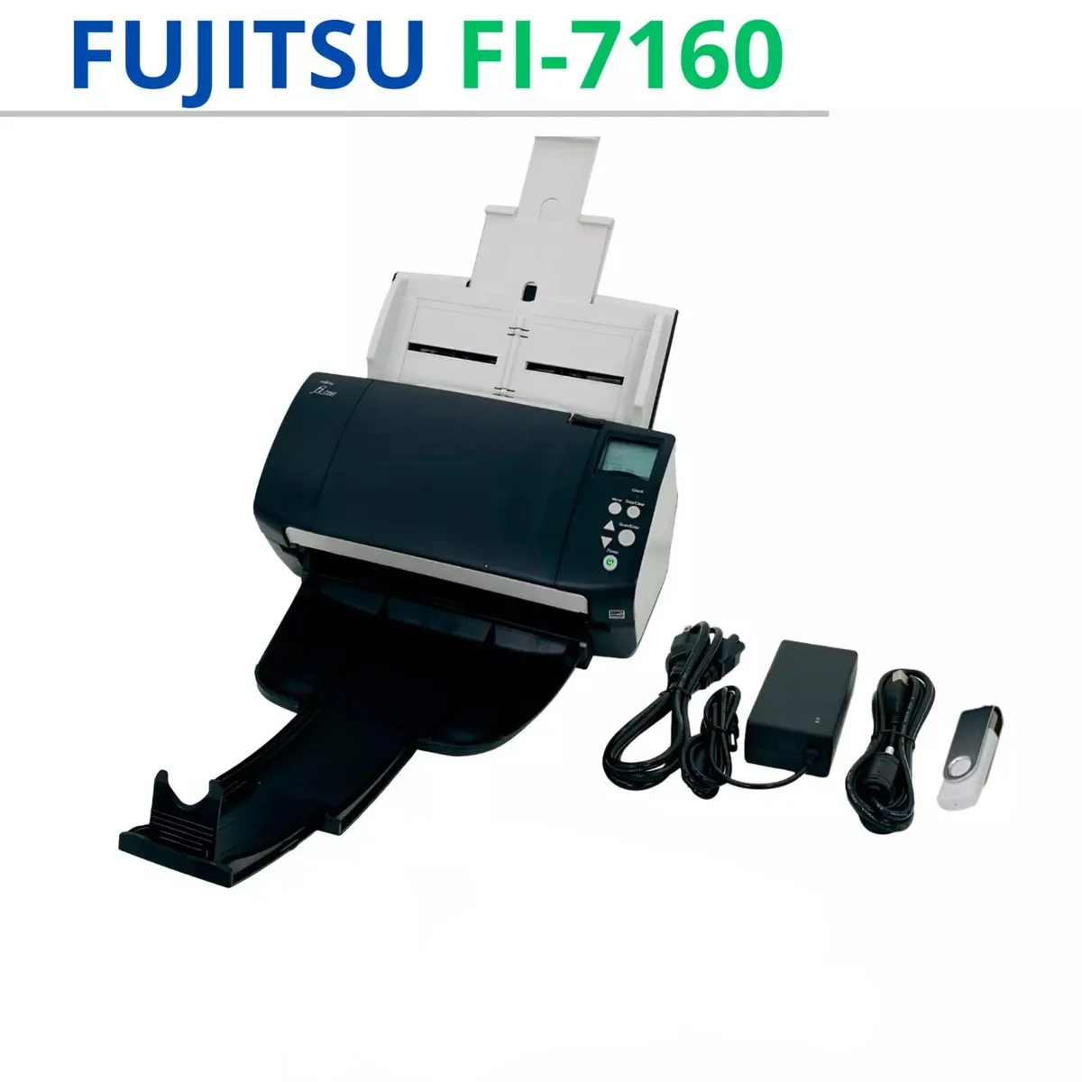 Fuji Fuji Fi-7160 document scanner 600 dpi 60 ppm 80-sheet ADF — product photo