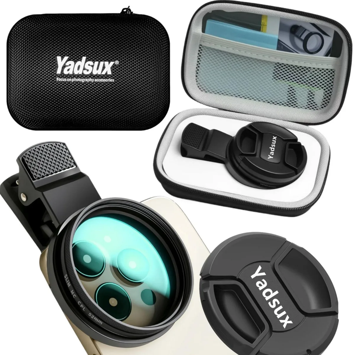  Yadsux 52mm CPL Polarizer Filter Clip-on Adapter — product photo