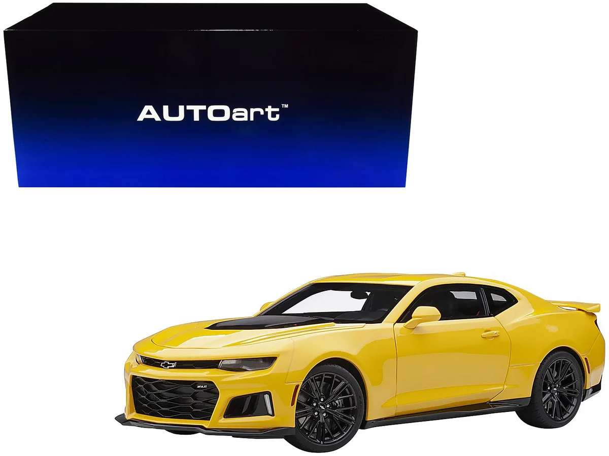 Autoart Autoart Chevrolet Camaro ZL1 Bright Yellow 1/18 vehicle 71205 — product photo