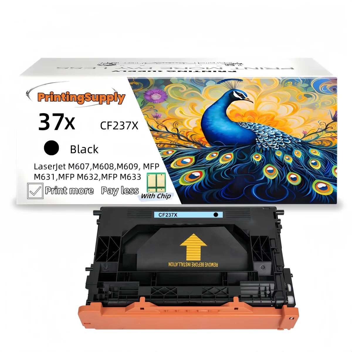 Aster Graphics Inc Aster Graphics Inc 37X CF237X High Yield Black Toner Cartridge for HP LaserJet Enterprise M608dn 25000 pages — product photo