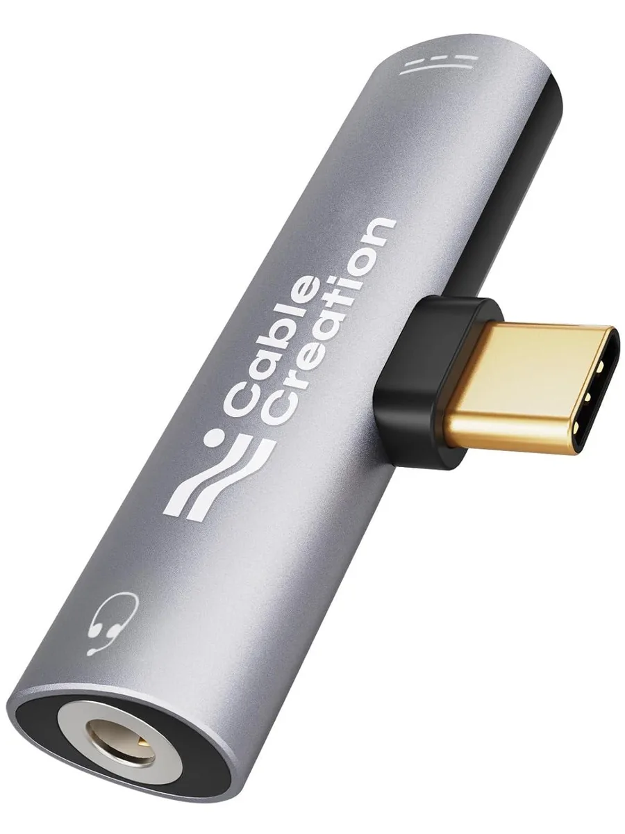 CableCreation CableCreation USB-C to 3.5mm Headphone &amp; PD Charger Adapter — product photo